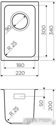 Кухонная мойка Omoikiri Tadzava 22-U-IN