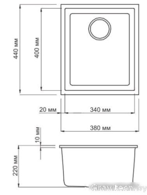 Кухонная мойка Omoikiri Bosen 38-U-BE (4993158)