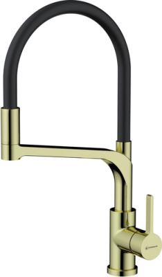 Смеситель Omoikiri Sinto 2 Plus-LG-BL (светлое золото/черный)