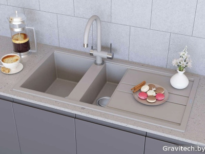 Кухонная мойка Omoikiri Kitagawa 100-2 WH (белый)