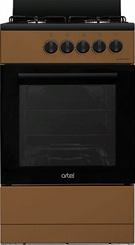 Газовая плита ARTEL Apetito 50 00-G с ГК, коричневый