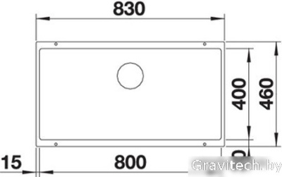 Кухонная мойка Blanco Subline 800-U (кофе) 523150