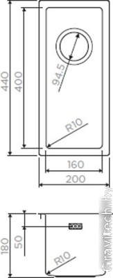 Кухонная мойка Omoikiri Taki 20-U/IF-IN