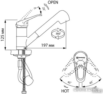 Смеситель Omoikiri Takayama (OTA-CR-40)