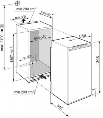 Однокамерный холодильник Liebherr IRe 4520 Plus