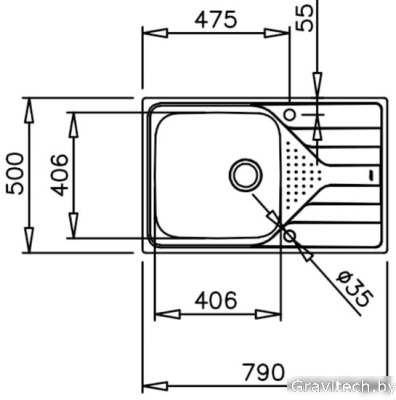 Кухонная мойка TEKA Universe 50 T-XP 1B 1D MAX MCTXT