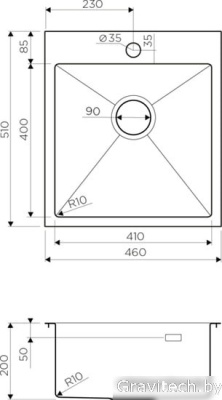 Кухонная мойка Omoikiri Akisame 46 IN