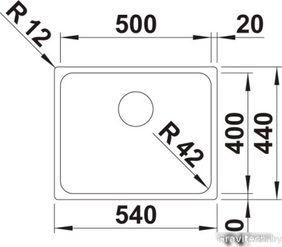 Кухонная мойка Blanco Solis 500-U 526122 (полированная)
