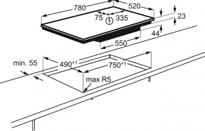 Варочная панель AEG IPE84571FB