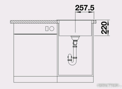 Кухонная мойка Blanco Pleon 5 (антрацит) [521504]