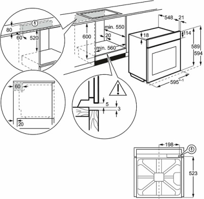 Электрический духовой шкаф Electrolux OKD5H40X