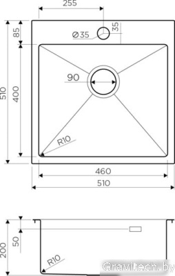 Кухонная мойка Omoikiri Akisame 51 LG