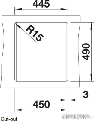 Кухонная мойка Blanco Dalago 45 525869 (черный)