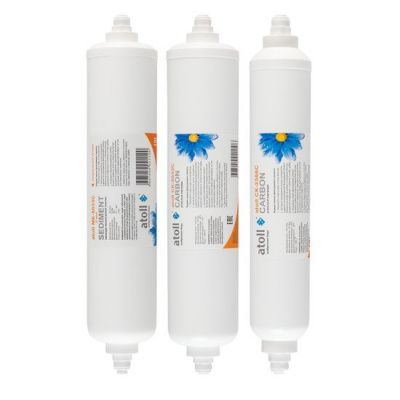 Комплект картриджей Atoll №206 STDA (префильтры и постфильтр для Compact A-450, 475, 4100, для Slim)