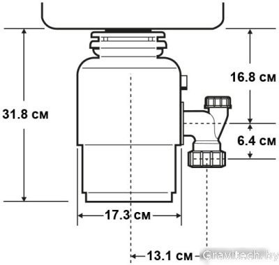 Измельчитель пищевых отходов InSinkErator S60