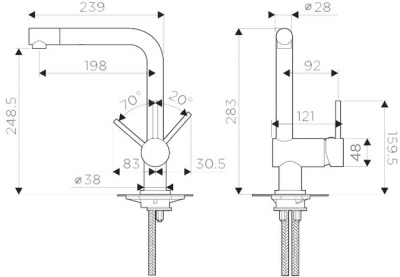 Смеситель Omoikiri Tanigawa-BN 4994242