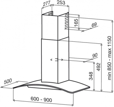 Кухонная вытяжка Best BHC62351AA (Delta 60)