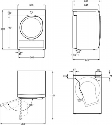 Сушильная машина Electrolux EW6CR428W