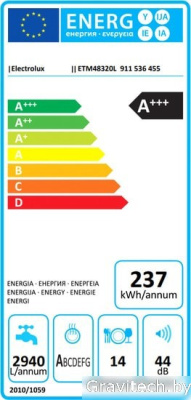 Встраиваемая посудомоечная машина Electrolux ETM48320L