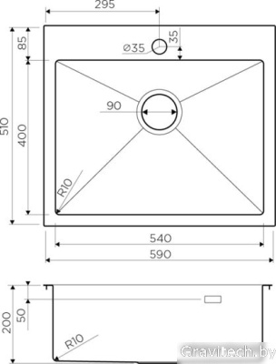 Кухонная мойка Omoikiri Akisame 59-IN