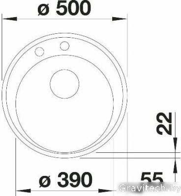 Кухонная мойка Blanco Riona 45 (антрацит) + Daras (антрацит) 521396D2