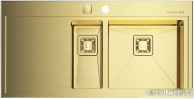 Кухонная мойка Omoikiri Akisame 100-2-LG-R (4993040)