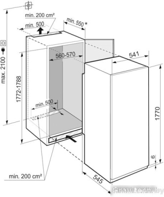 Однокамерный холодильник Liebherr IRBSe 5121 Plus