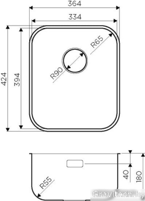 Кухонная мойка Omoikiri Omi 36-U IN