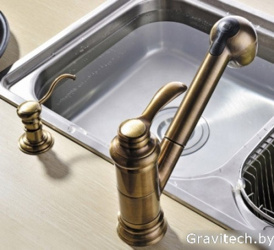 Дозатор Omoikiri OM-01-AB (античная латунь)