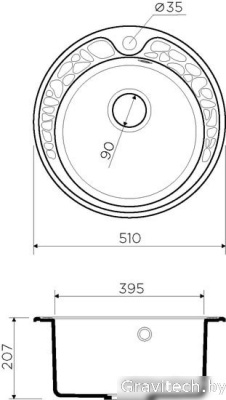 Кухонная мойка Omoikiri Tovada 51 BE