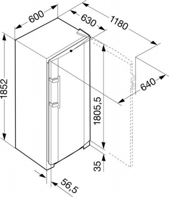 Морозильник Liebherr SGNesf 3063