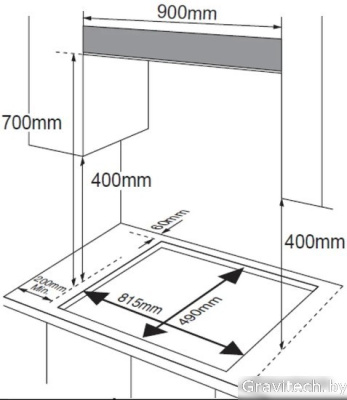 Варочная панель Akpo PGA 905 WGC-T BL