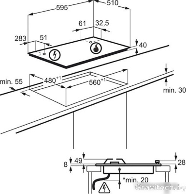 Варочная панель Electrolux GPE263MB