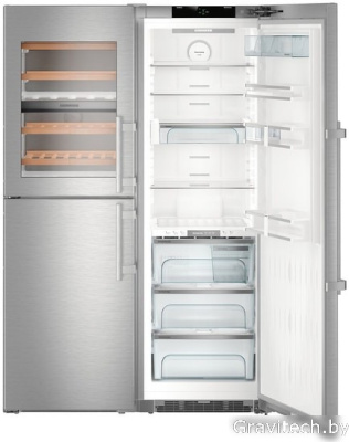 Комбинация side by side Liebherr SBSes 8496 PremiumPlus