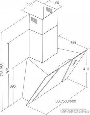 Кухонная вытяжка Akpo Cetias Eco 50 WK-4 (белый)