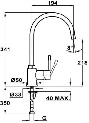 Смеситель TEKA SP 995 (ваниль) [55995021VC]