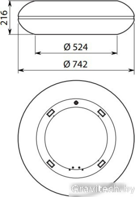 Кухонная вытяжка Falmec Loop Circle-Tech Island 60 600 м3/ч (нержавеющая сталь)