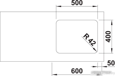 Кухонная мойка Blanco Solis 500-U 526122 (полированная)