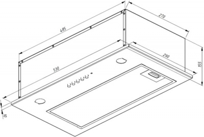 Кухонная вытяжка Akpo Micra Twin 60 WK-7 (нержавеющая сталь)