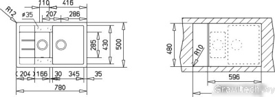 Кухонная мойка TEKA Astral 60 B-TG Белый [88921]