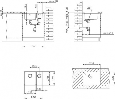 Кухонная мойка TEKA Be Linea RS15 2B 580