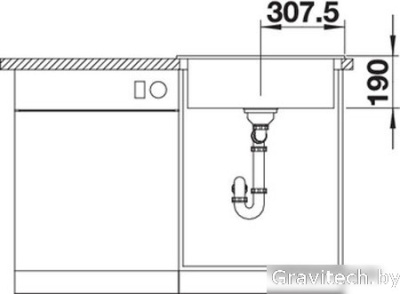 Кухонная мойка Blanco Palona 6 (базальт) 524737