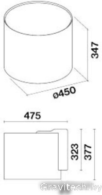 Кухонная вытяжка Falmec Twister E-ion 45 450 м3/ч (черный)