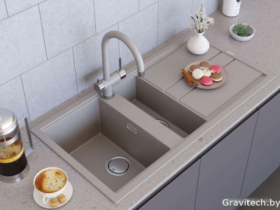 Кухонная мойка Omoikiri Kitagawa 100-2 WH (белый)