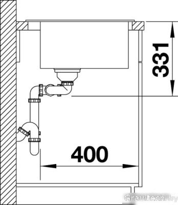 Кухонная мойка Blanco Pleon 6 Split (бетон) 525308