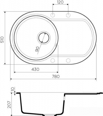 Кухонная мойка Omoikiri Manmaru 78 SA