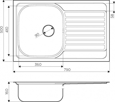 Кухонная мойка Omoikiri Kashiogawa 79 IN