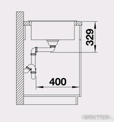 Кухонная мойка Blanco Legra 45 S (шампань) [522205]