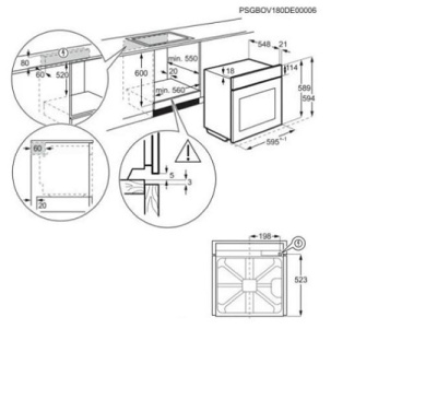 Электрический духовой шкаф Electrolux OKC8P39WX