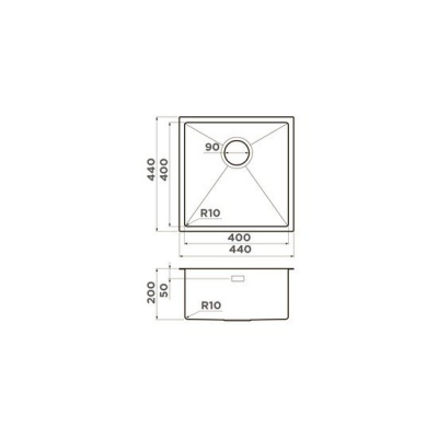Кухонная мойка Omoikiri Taki 44-U/IF GB (графит)